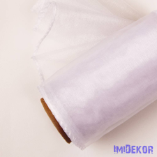  Organza szegett 12cm x 8,2m - Fehér dekorációs kellék