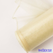  Organza szegett 12cm x 8,2m - Krém dekorációs kellék