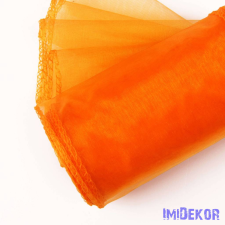  Organza szegett 12cm x 8,2m - Narancssárga dekorációs kellék