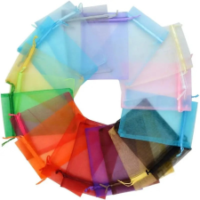 Organza tasak, 7x9 cm, narancs (5 db) ajándéktasak