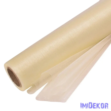  Organza tekercs 24cm x 10m - Krém dekorációs kellék