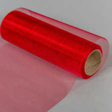  Organza tekercs 33 piros 15cmx10m dekorációs kellék