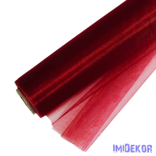 Organza tekercs 48cm x 10m - Bordó dekorációs kellék