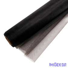  Organza tekercs 48cm x 10m - Fekete dekorációs kellék