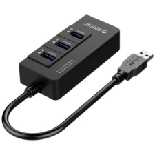 Orico 2x USB 3.0 + Gigabit Ethernet Hub fekete (HR01-U3-V1-BK-BP) (HR01-U3-V1-BK-BP) laptop kellék
