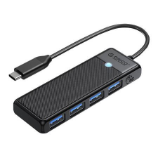 Orico 4in1 USB Hub fekete (PAPW4A-C3-015-BK-EP) (PAPW4A-C3-015-BK-EP) hub és switch