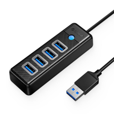 Orico Hub Adapter USB to 4x USB 3.0, 5 Gbps, 0.15m (Black) hub és switch
