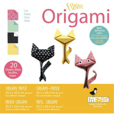 Origami Fridolin Funny Macska 20x20 cm 20 lap/csomag kreatív és készségfejlesztő