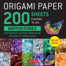  Origami Paper 200 sheets Birthstones 6" (15 cm) naptár, kalendárium