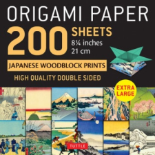 Origami Paper 200 sheets Japanese Woodblock Prints 8 1/4" naptár, kalendárium
