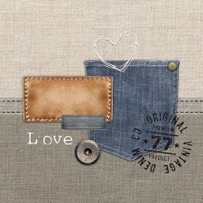 Original Denim papírszalvéta 33x33cm,20db-os asztalterítő és szalvéta