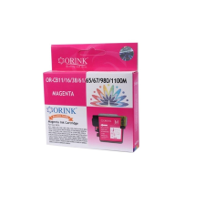 ORINK Brother CB11/LC980/LC1100XL tintapatron magenta ORINK nyomtatópatron & toner