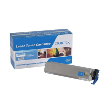 ORINK C7100 utángyártott OKI toner cián (OKOC7100CY) (OKOC7100CY) nyomtatópatron & toner