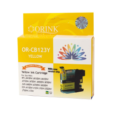 ORINK LC123 utángyártott Brother tintapatron sárga (BROLC123YE) (BROLC123YE) nyomtatópatron & toner