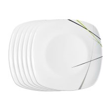 Orion GREEN sekély tányér, 6 db tányér és evőeszköz