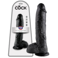 Orion King Cock 10 herés dildó (25,4cm) - fekete szexjáték