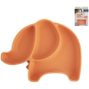 Orion Osztott gyerek tányér, szilikon, elefánt alak, narancsszín, 23×18 cm (129571)