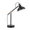 Orion Schiller fekete-sárgaréz asztali lámpa (ORI-LA 4-1222/1_BL) E27 1 izzós IP20
