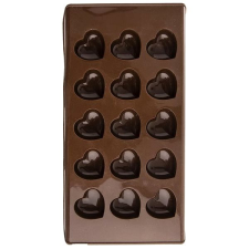 Orion Szilikon csokoládé forma SZÍV 15 - BARNA sütés és főzés