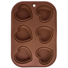 Orion Szilikon forma MUFFIN SZÍV 6 barna konyhai eszköz
