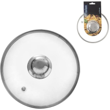 Orion Üveg fedő 16 cm átmérővel, rozsdamentes acél fogantyúval edény