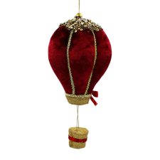 Ornament Decoris - Vörös légballon karácsonyfadísz