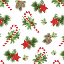 Ornaments For X-Mas papírszalvéta 33x33cm, 20db-os konyhai eszköz