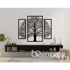 OrsiDekor 3 részes fa falikép fából grafika, keretezett kép