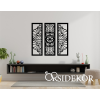 OrsiDekor 3 részes természet mandala falikép fából