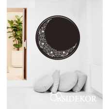 OrsiDekor Hold mandala falikép fából grafika, keretezett kép