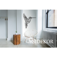 OrsiDekor Kolibri falikép fából grafika, keretezett kép
