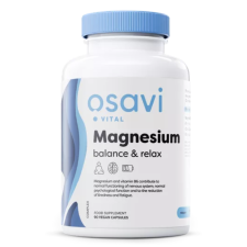 Osavi Magnesium balance & relax, Magnesium+ B6 + cink, 90 növényi kapszula  Étrend-kiegészítő vitamin és táplálékkiegészítő