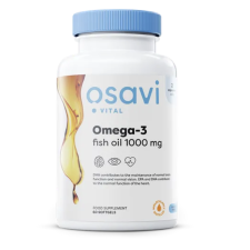 Osavi Omega-3 halolaj, halolaj, 1000 mg, 60 db lágyzselé kapszula étrend-kiegészítő vitamin és táplálékkiegészítő