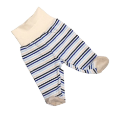 Oscar Plüss bébi nadrág - Kék-Bézs csíkos 56 babanadrág