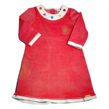 OshKosh rózsaszín-fehér lány kordbársony ruha – 104 lányka ruha