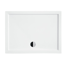  Oskar aszimmetrikus akril zuhanytálca - alacsony 100x80 cm kád, zuhanykabin