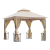 Osoam Luxus pavilon kerti sátor 295x295x275 cm bézs partisátor dupla tetős rendezvénysátor