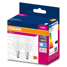 Osram 2PAK LED izzó E14 P45 7W = 60W 806lm 4000K Semleges 200° OSRAM ÉRTÉK izzó