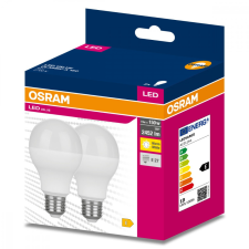 Osram 2PAK LED izzó E27 A60 19W = 150W 2452lm 2700K meleg 200° OSRAM ÉRTÉK izzó