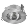 Osram 3 db-os LED spotlámpa, süllyesztett mennyezeti lámpa, hermetikus, IP44, fürdőszobai, kerek, GU10, 4,5 W, 320 lm, 4000 K, semleges, IP65, szatén nikkel, süllyesztett, Osram