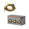 Osram 3 db süllyesztett halogén LED mennyezeti spotlámpa, mozgatható, kerek, 4,9 W, 200 lm, 2700 K, meleg zöld, süllyesztett, Osram