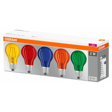 Osram 5db LED izzó E27 A60 2W 235lm 2700K 300° Izzószál OSRAM izzó