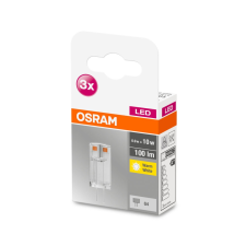  OSRAM Base 12V LED kapszula, plasztik ház, 0,9W 100lm 2700K G4 − 3 db-os szett, átlagos élettartam: 10000 óra, fényszín: meleg fehér LED BASE PIN 12V 10 CL 0.9W 2700K G4 x3 ( 4058075449985 ) izzó