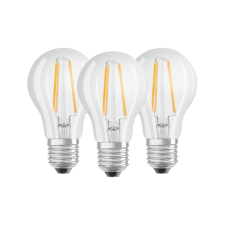 Osram Base Classic 7W E27 LED körte izzó filament - Meleg fehér (3db) izzó