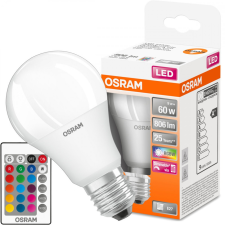 Osram E27 A60 LED izzó 9W = 60W 806lm RGBW 180° OSRAM Star + REMOTE izzó