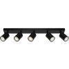 Osram ELEMENTAL LED szpotlámpa, falra szerelhető, forgatható, 5xGU10, fekete (4099854587603)
