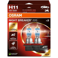 Osram H11 Night Breaker 220, +220%, Duo Box autóalkatrész