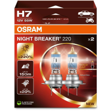 Osram H7 Night Breaker 220, +220%, Duo Box (64210NB220-2HB) autóalkatrész