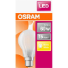 OSRAM HOMELIGHTING 4058075114913 LED EEK E (A - G) B22d Izzólámpa forma 6.5 W = 60 W Melegfehér (Ø x H) 60.0 mm x 104.0 mm 1 db (4058075114913)