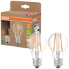 OSRAM HOMELIGHTING 4099854253706 LED EEK A (A - G) E27 Izzólámpa forma 7.2 W = 100 W Melegfehér (Ø x Ma) 60 mm x 60 mm 2 db (4099854253706)